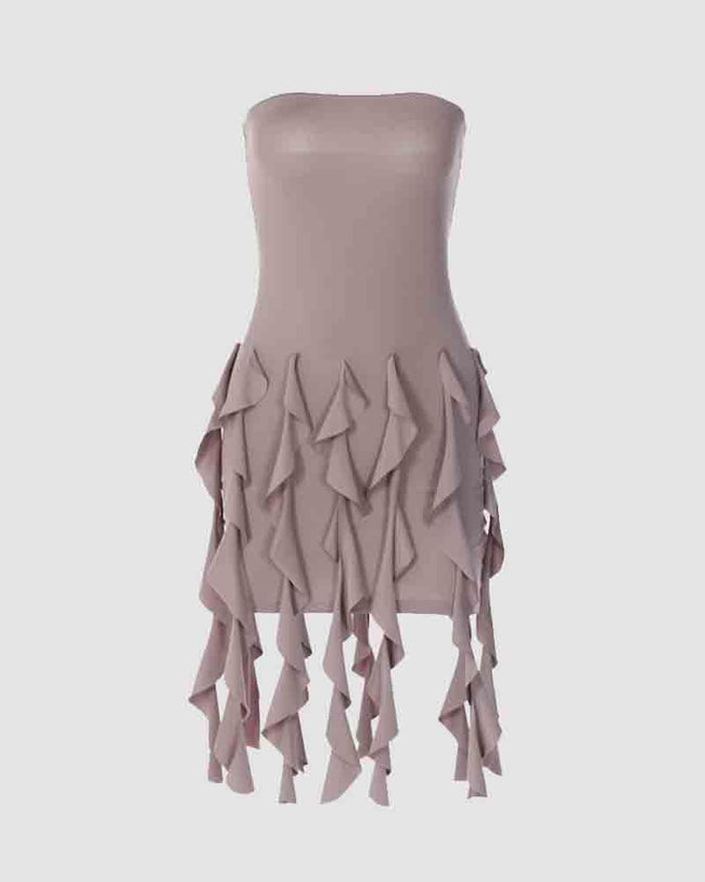 Bodycon Strapless Short-Sleeve Dress Main image