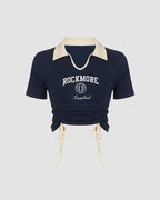 Cropped Collared Top