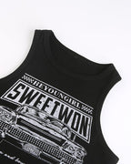 Strappy Cropped Sleeveless Crop Top