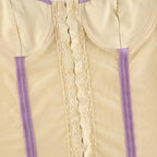 Strappy Open-Back Cropped Cami Top with Lace Details