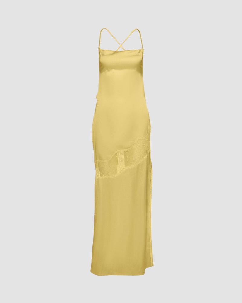 Strappy Dress with Lace Details