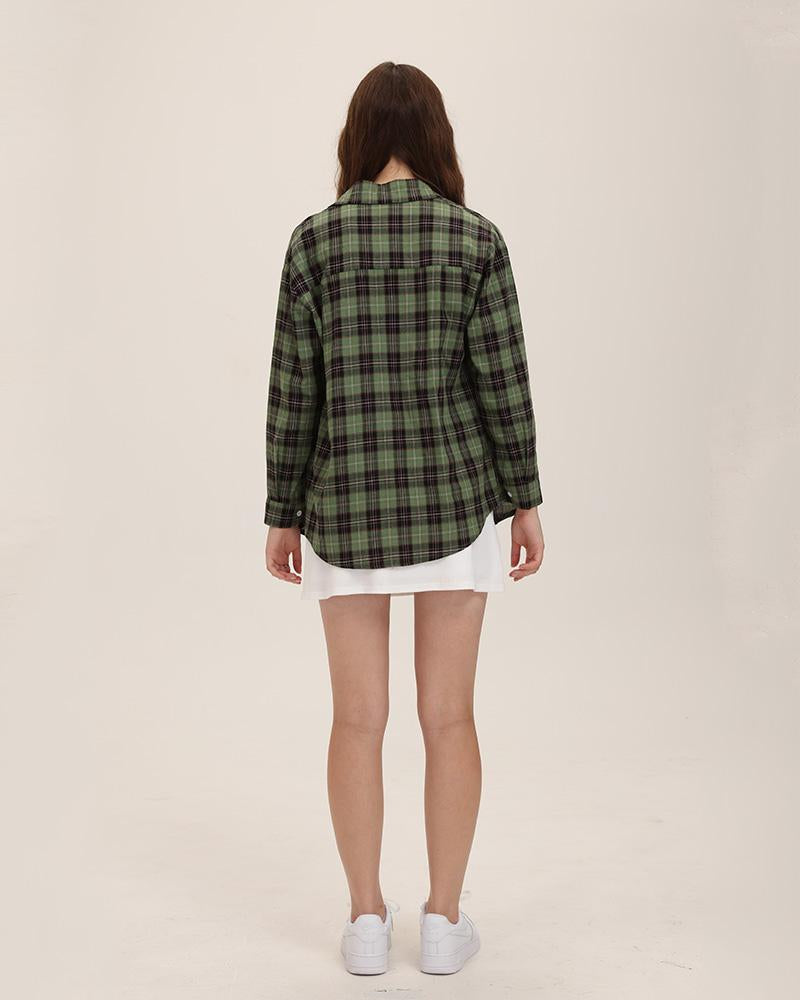 Checked Oversized Shirt