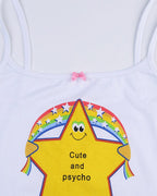 Strappy Cami Top with Star Motifs