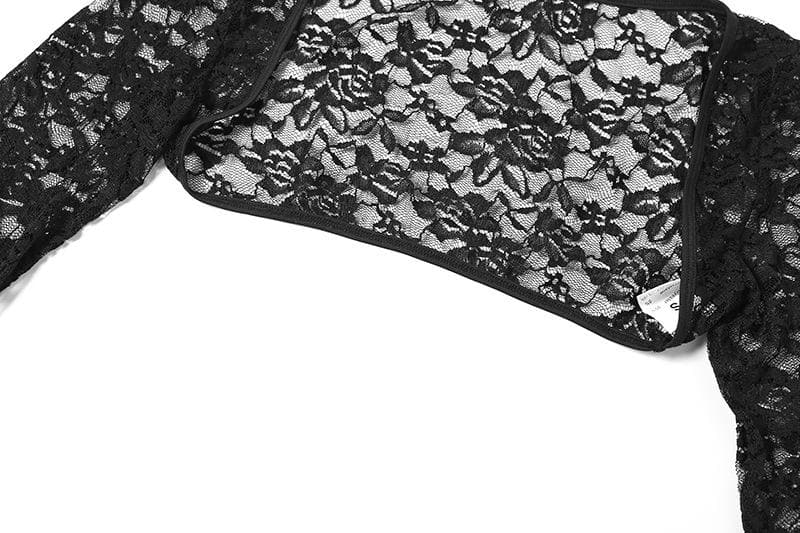 Square-Neck Lace Strappy Two-Piece Set