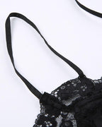 Lace Strappy Cami Top with a Split Detail
