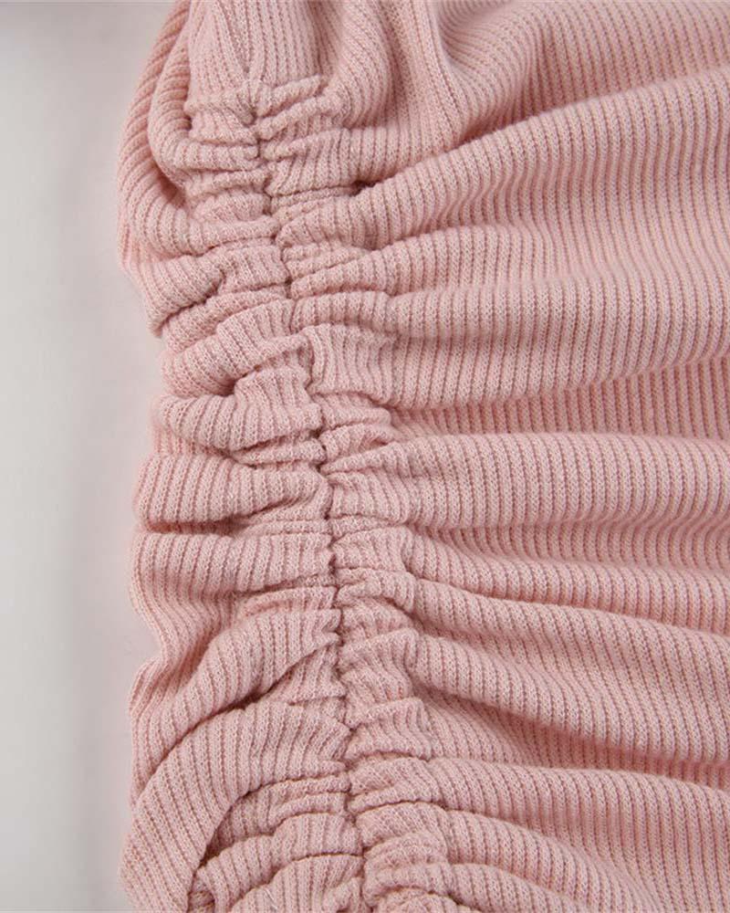 Bodycon Dress with Ruched Details