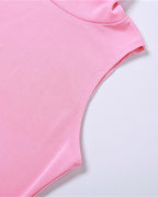 High-Neck Sleeveless Tank Top