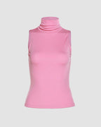 High-Neck Sleeveless Tank Top