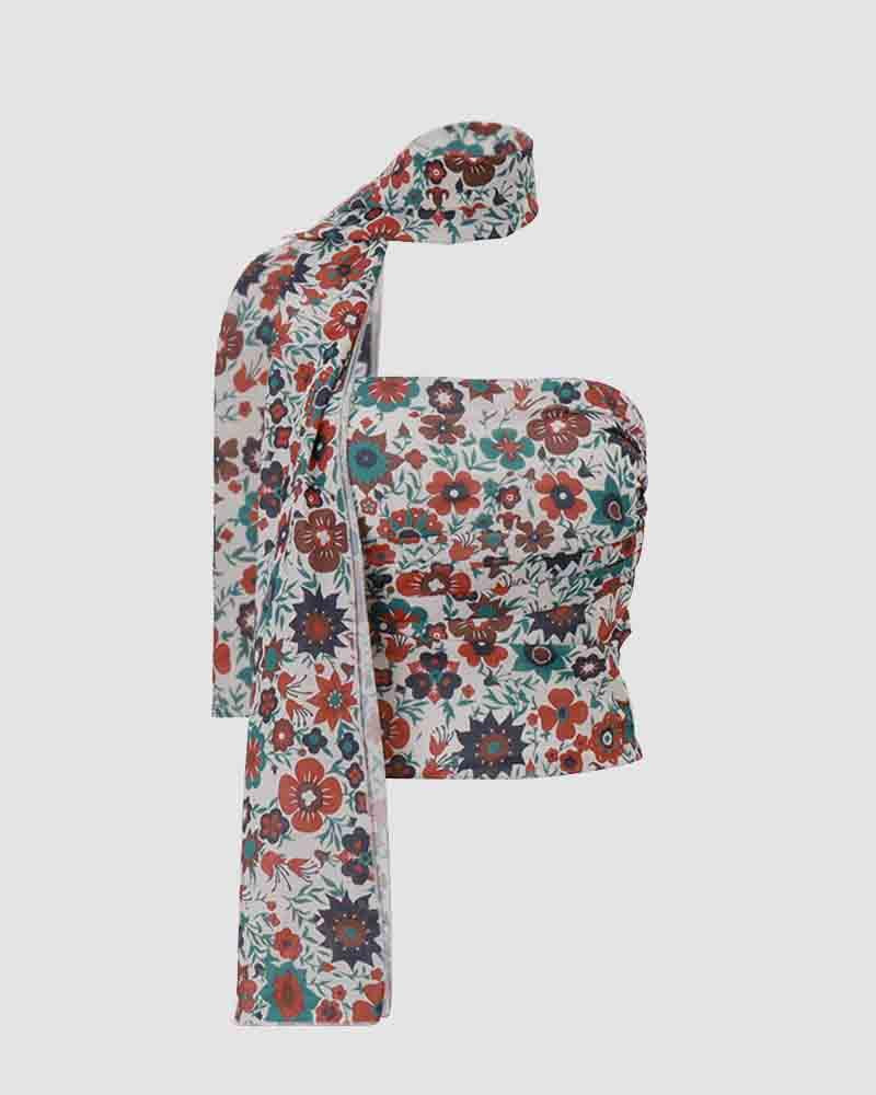 Strapless Retro Top