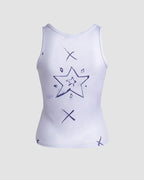 Distressed Sleeveless Tank Top