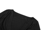 Cowl-Neck Strappy Long-Sleeve Two-Piece Set with Ruched Details