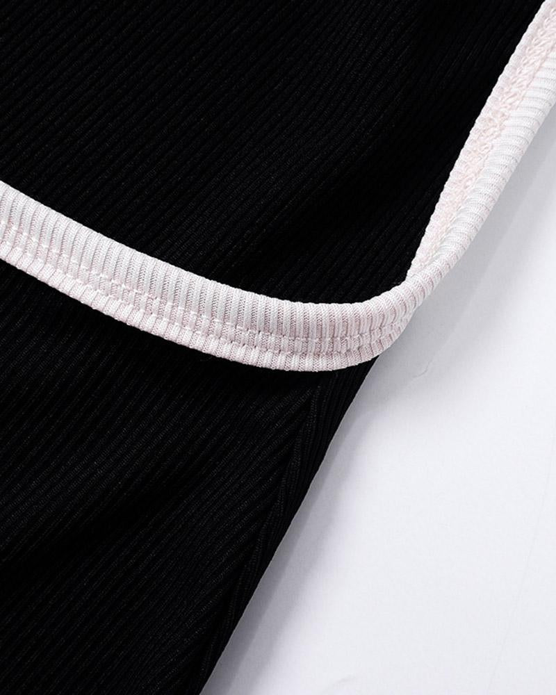 Scoop-Neck Open-Back Dress