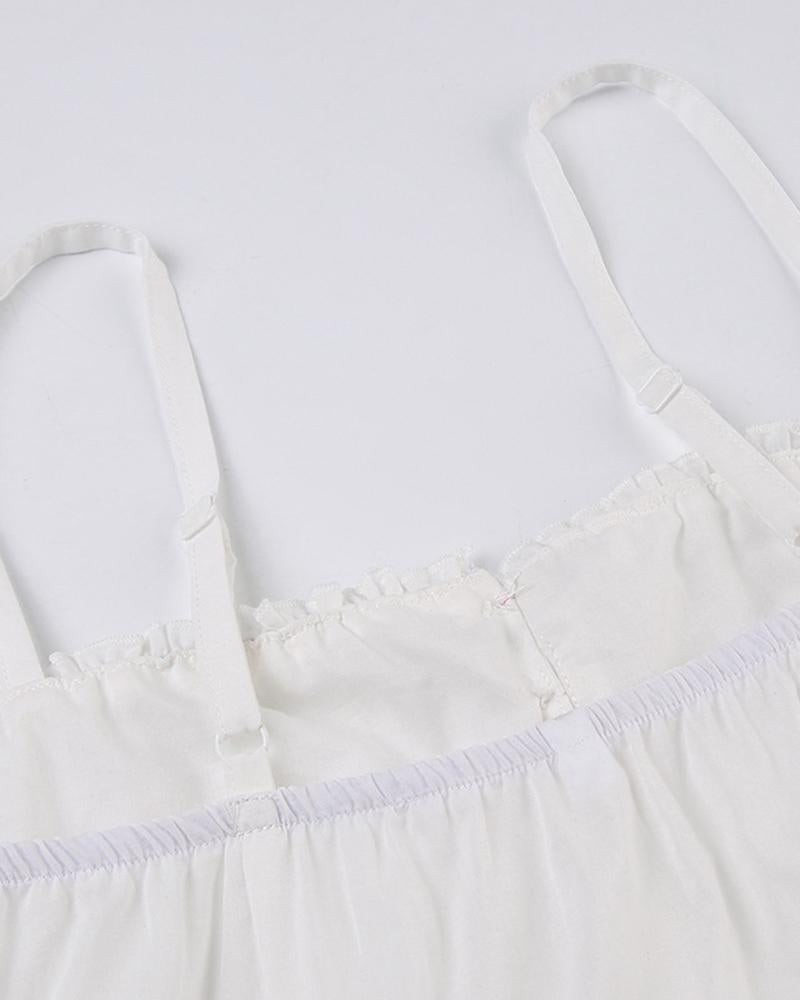Slit-Detail Corset Top