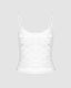Strappy Sheer Cami Top with Lace Details