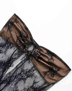 Lace Bandeau Draped Top