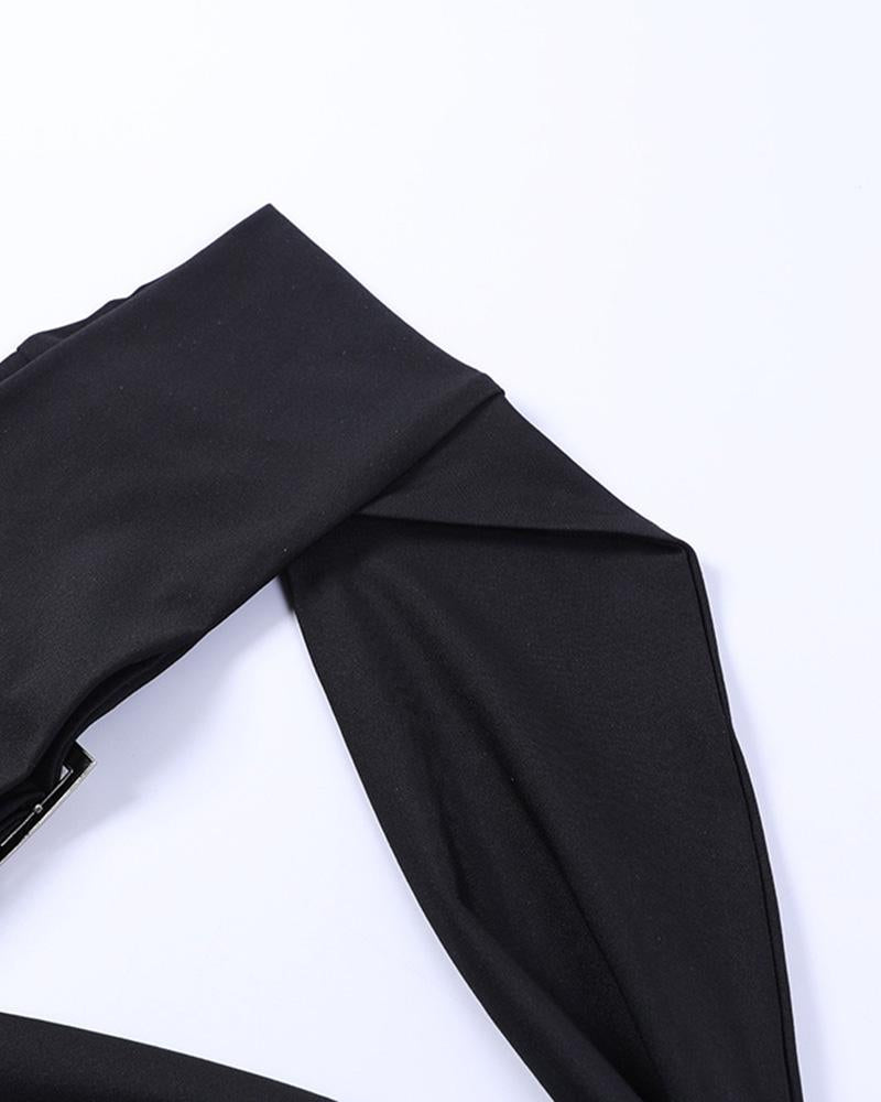 Sleeveless Cropped Strapless Top