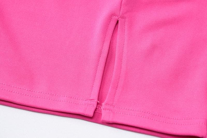 V-Neck Strappy Open-Back Mini Dress with a Split Detail