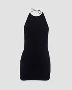 Scoop-Neck Open-Back Dress