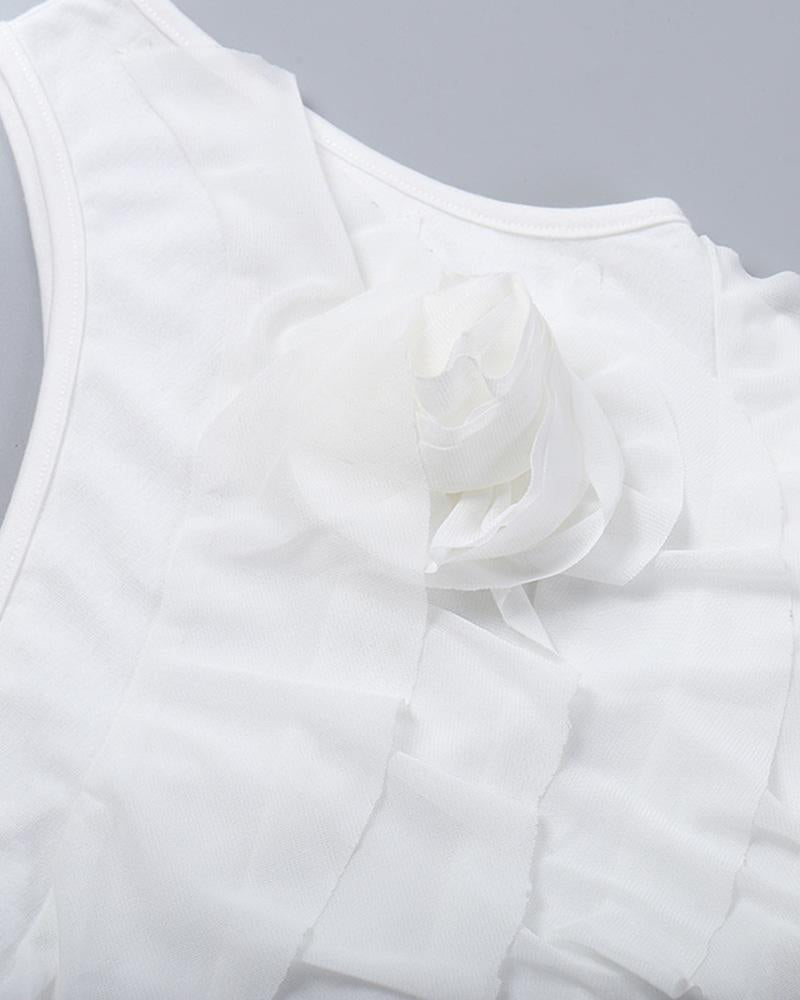 Asymmetric Top with Ruffle Details