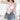 Strappy Cropped Sheer Cami Top with a Scoop Neck Secondary image