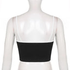Cropped Strappy Printed Cami Top