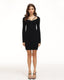 Bodycon Strappy Long-Sleeve Dress