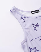 Distressed Sleeveless Tank Top