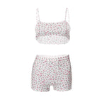 Floral Strappy Cropped Co-Ord Set