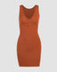 Ribbed Bodycon Sleeveless Dress