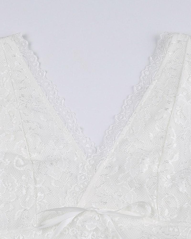 Lace Strappy Cami Top