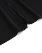 Slit-Detail Mesh Button-Detail Top