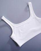 Ribbed Cropped Sleeveless Top