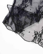 Lace Bandeau Draped Top