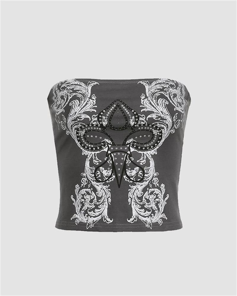Strapless Sleeveless Top