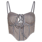 Printed Strappy Open-Back Cami Top