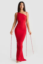 Tie-Strap Layered Seamless Maxi Dress