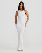 Tie-Strap Layered Seamless Maxi Dress