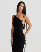 Tie-Strap Layered Seamless Maxi Dress