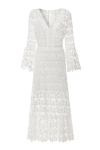 Lace A-Line Bell-Sleeve Dress