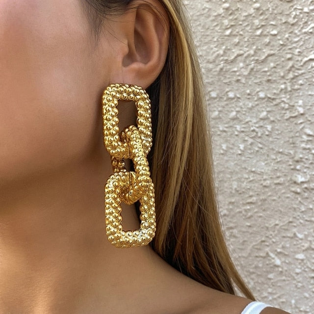 Carol Acrylic and Zinc-Alloy Earrings