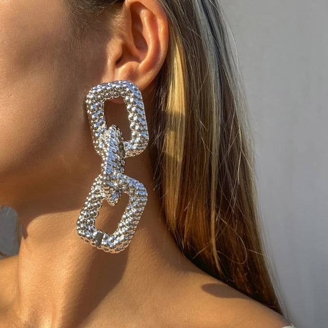 Carol Acrylic and Zinc-Alloy Earrings