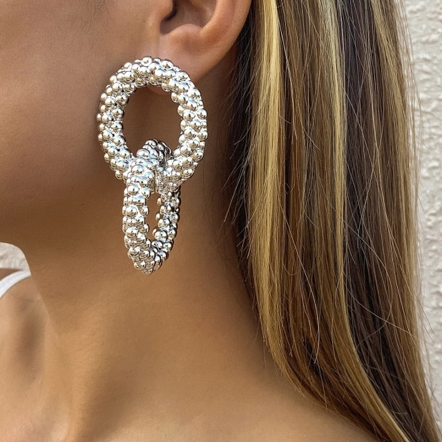 Carol Acrylic and Zinc-Alloy Earrings