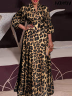 V-Neck Satin Collared Dress