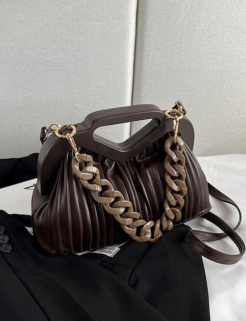 Chain-Detail Convertible Rebecca Bag