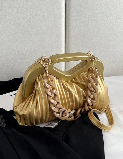 Chain-Detail Convertible Rebecca Bag