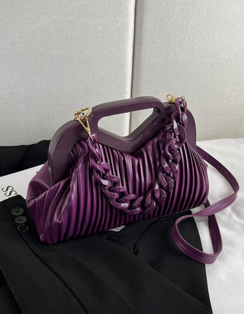 Chain-Detail Convertible Rebecca Bag