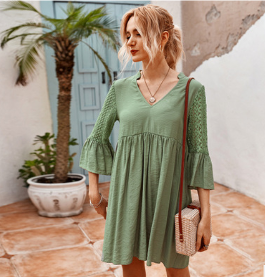 Dress with Lace Details