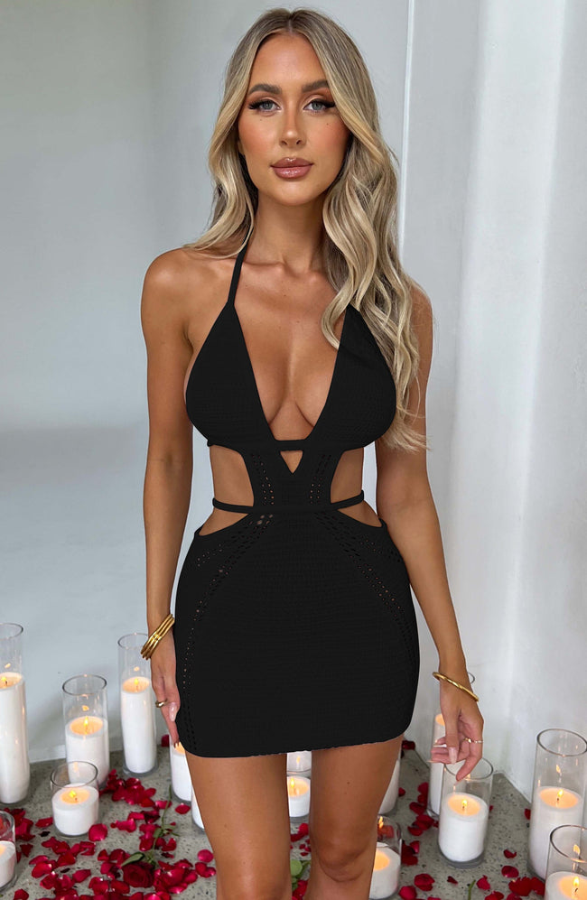 Halterneck Mini Dress with Cutout Details Main image