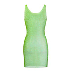 Glitter Sheer Mini Dress