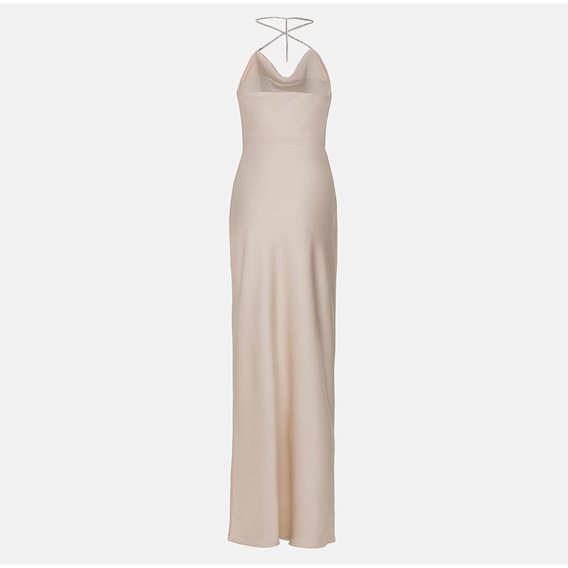Off-Shoulder Maxi Dress with a Split Detail